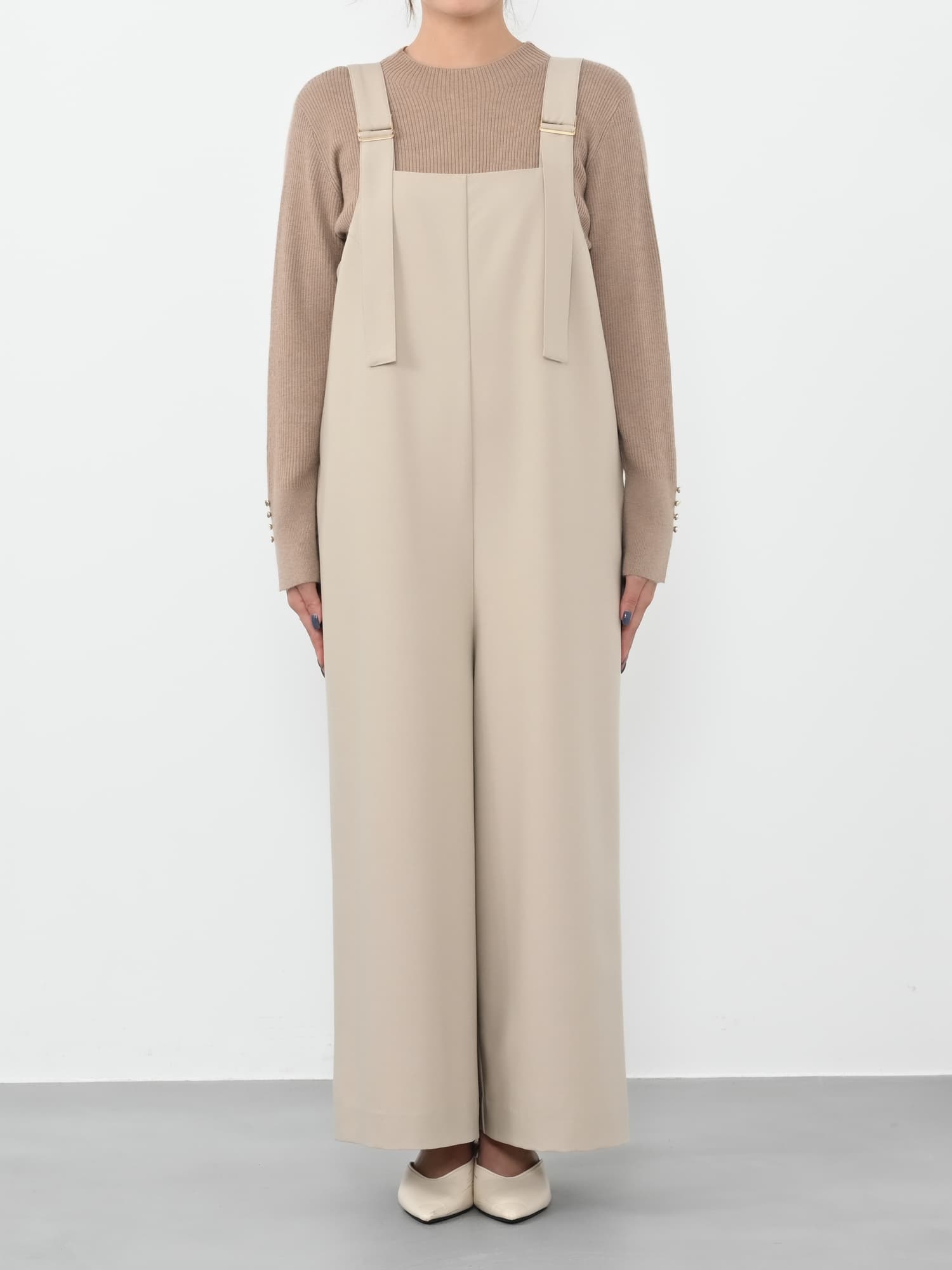 ゴールドバックルサスペンダーオールインワン-short & regular | 小柄