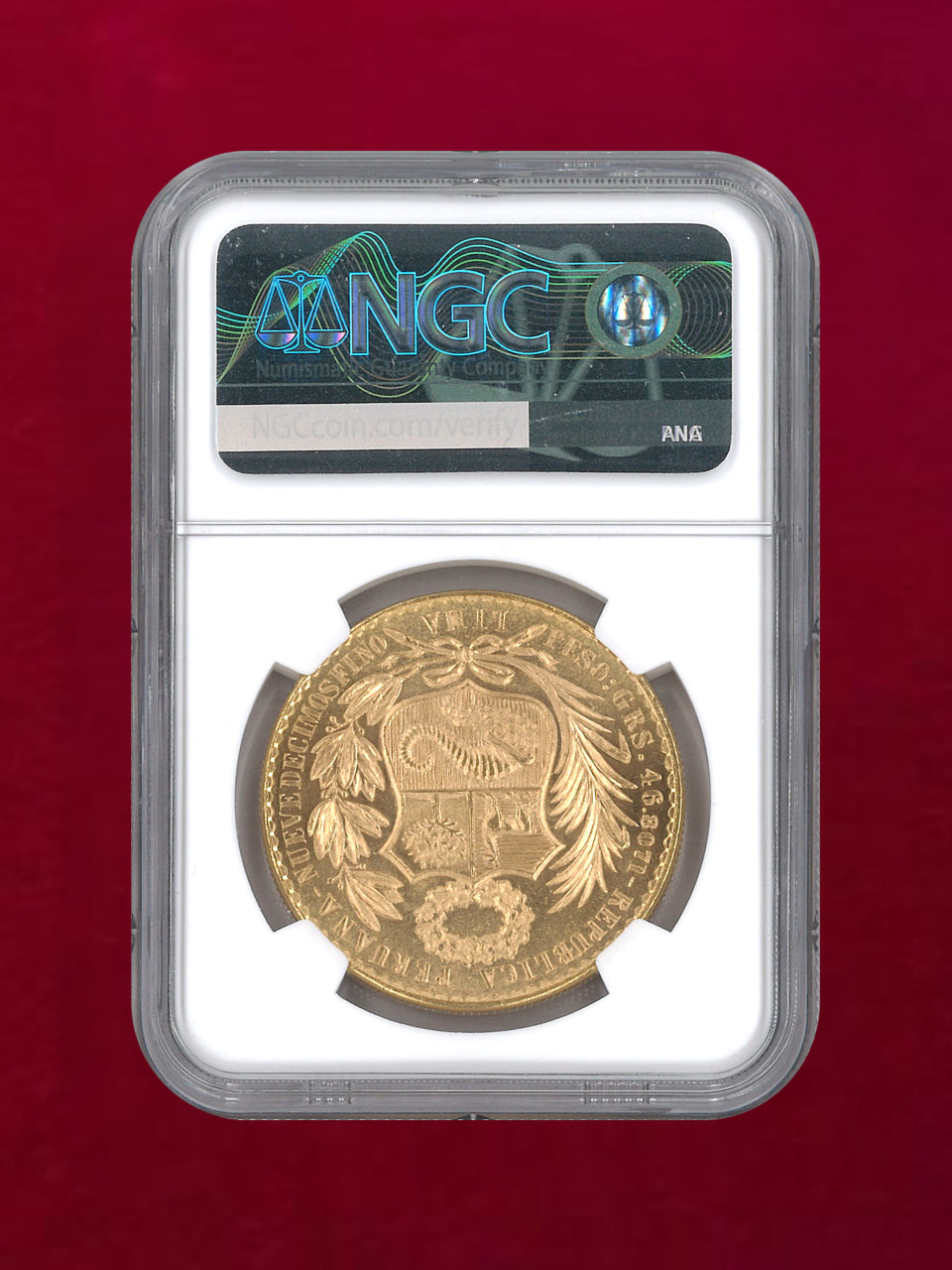 ペルー】100ソル 金貨 1963 NGC MS 65［A-0000203］ – ワールド