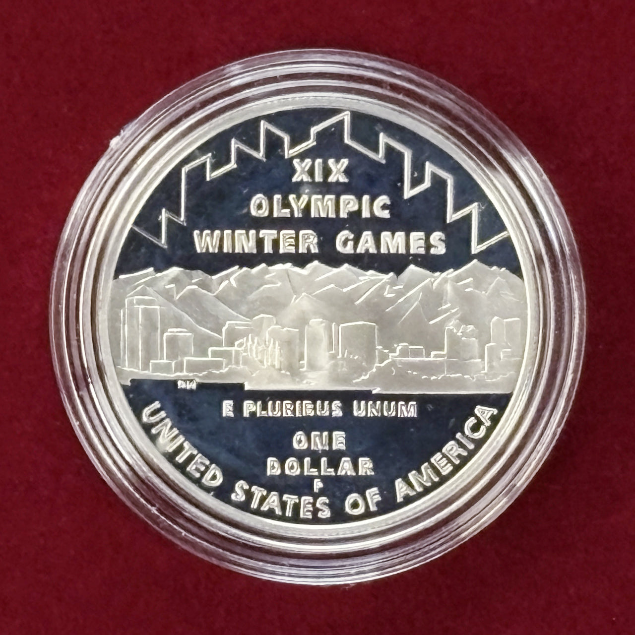 アメリカ】2002年ソルトレイクシティオリンピック 1ドル 銀貨 プルーフ