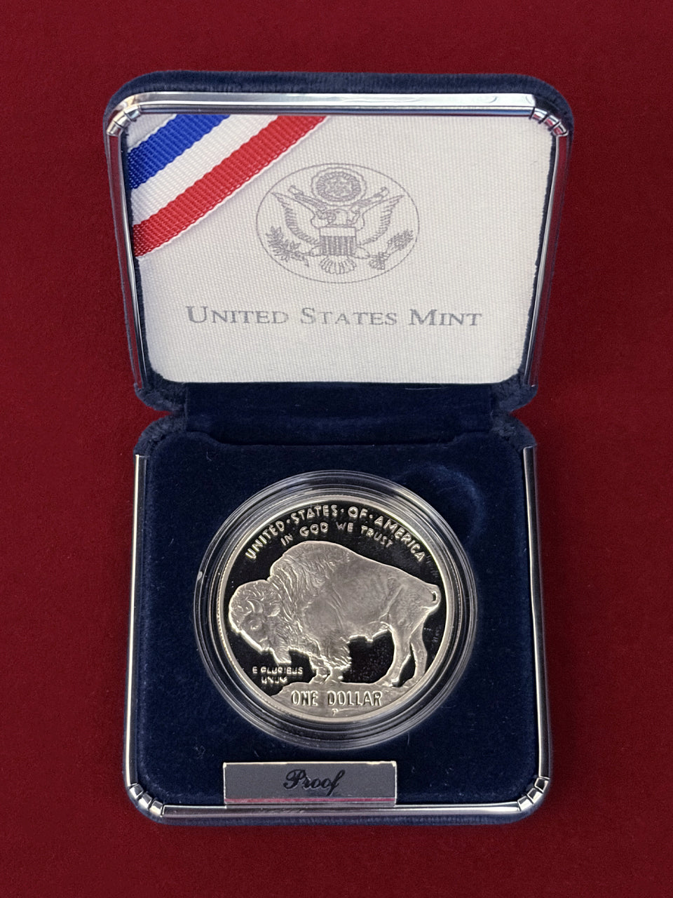 アメリカ】バッファロー 1ドル 銀貨 プルーフ 2001［B-0000492