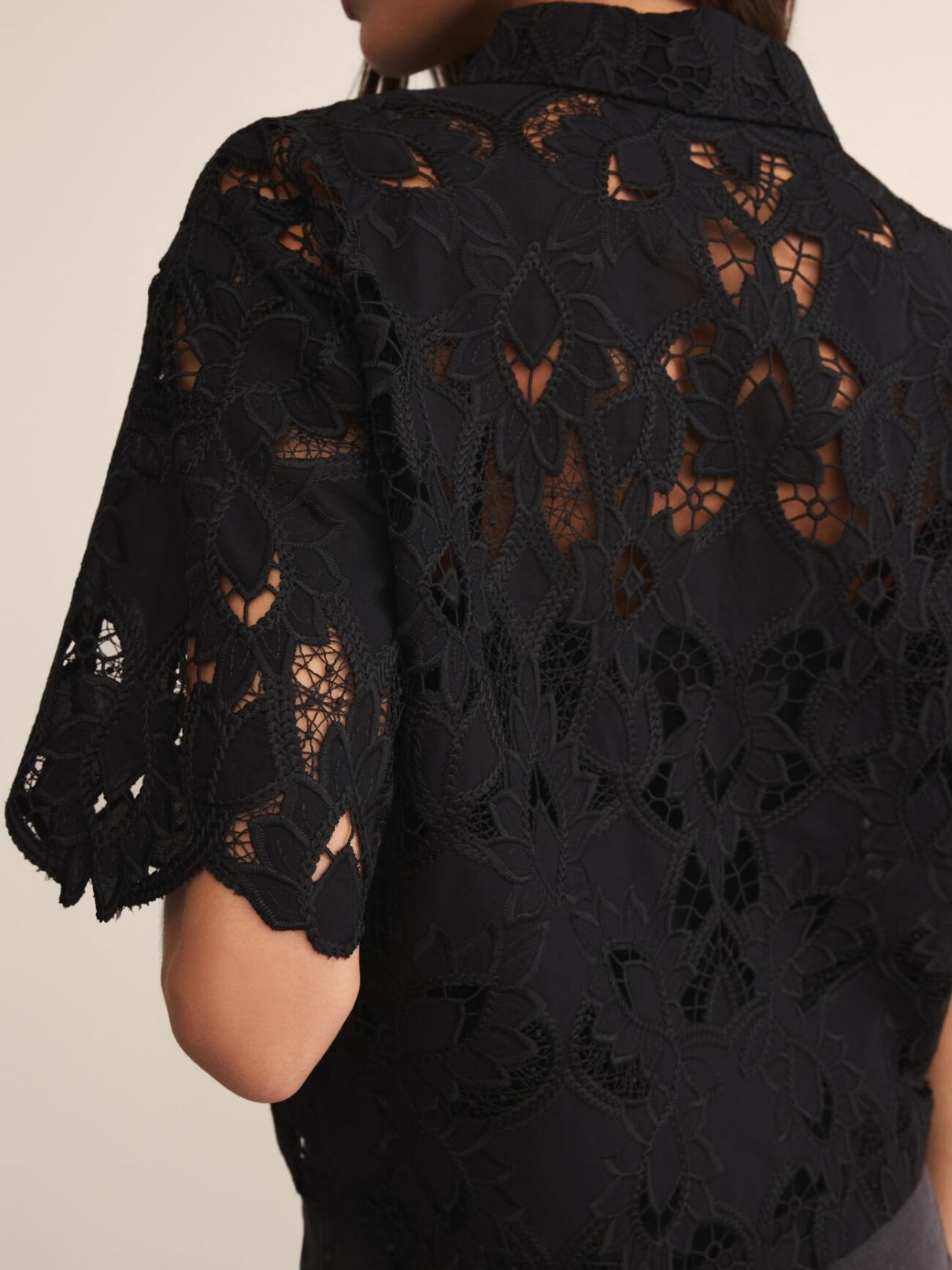 Z Supply Midnight Lace Top in Black