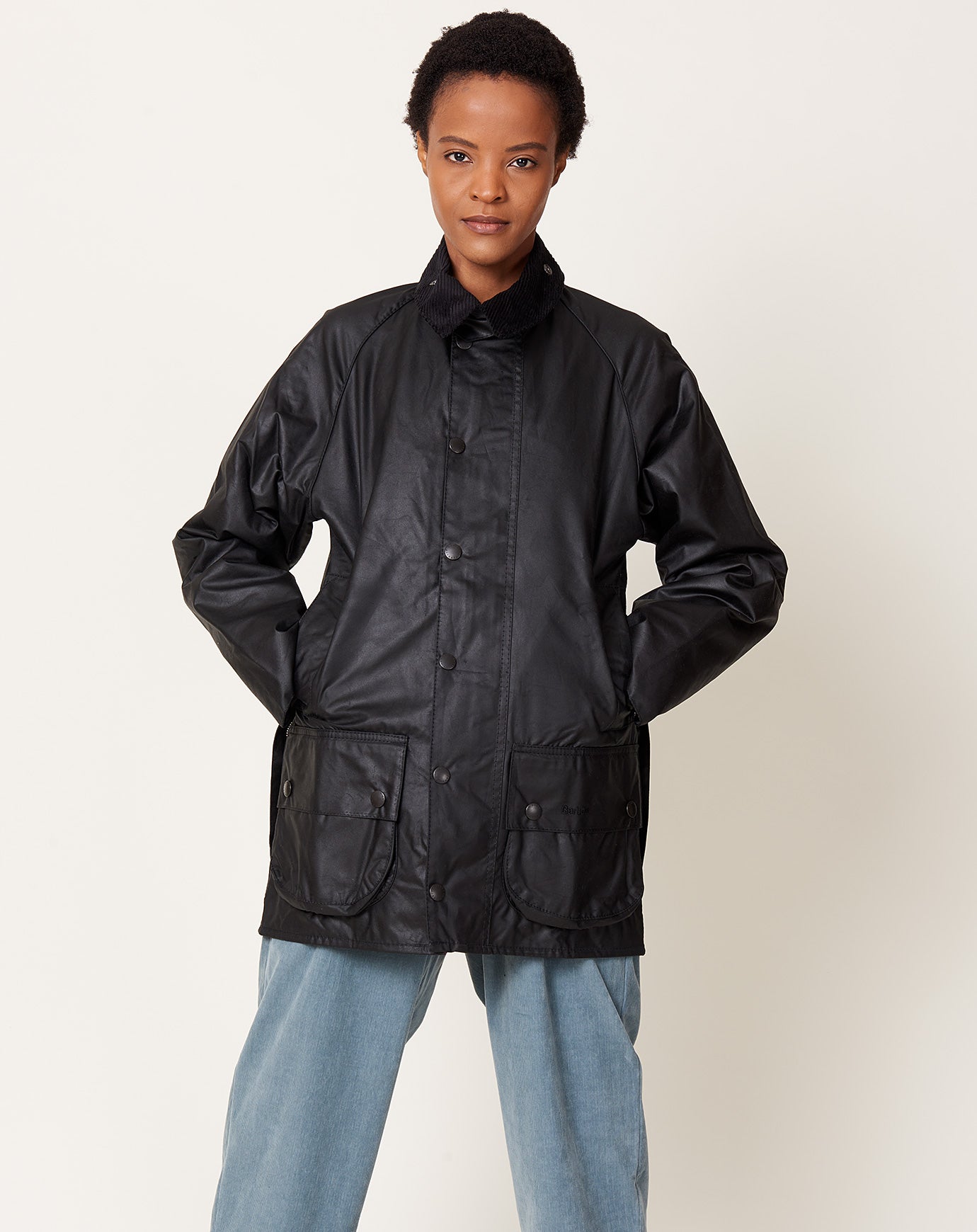 Beaufort Wax Jacket in Black | Barbour | Covet + Lou | Covet + Lou