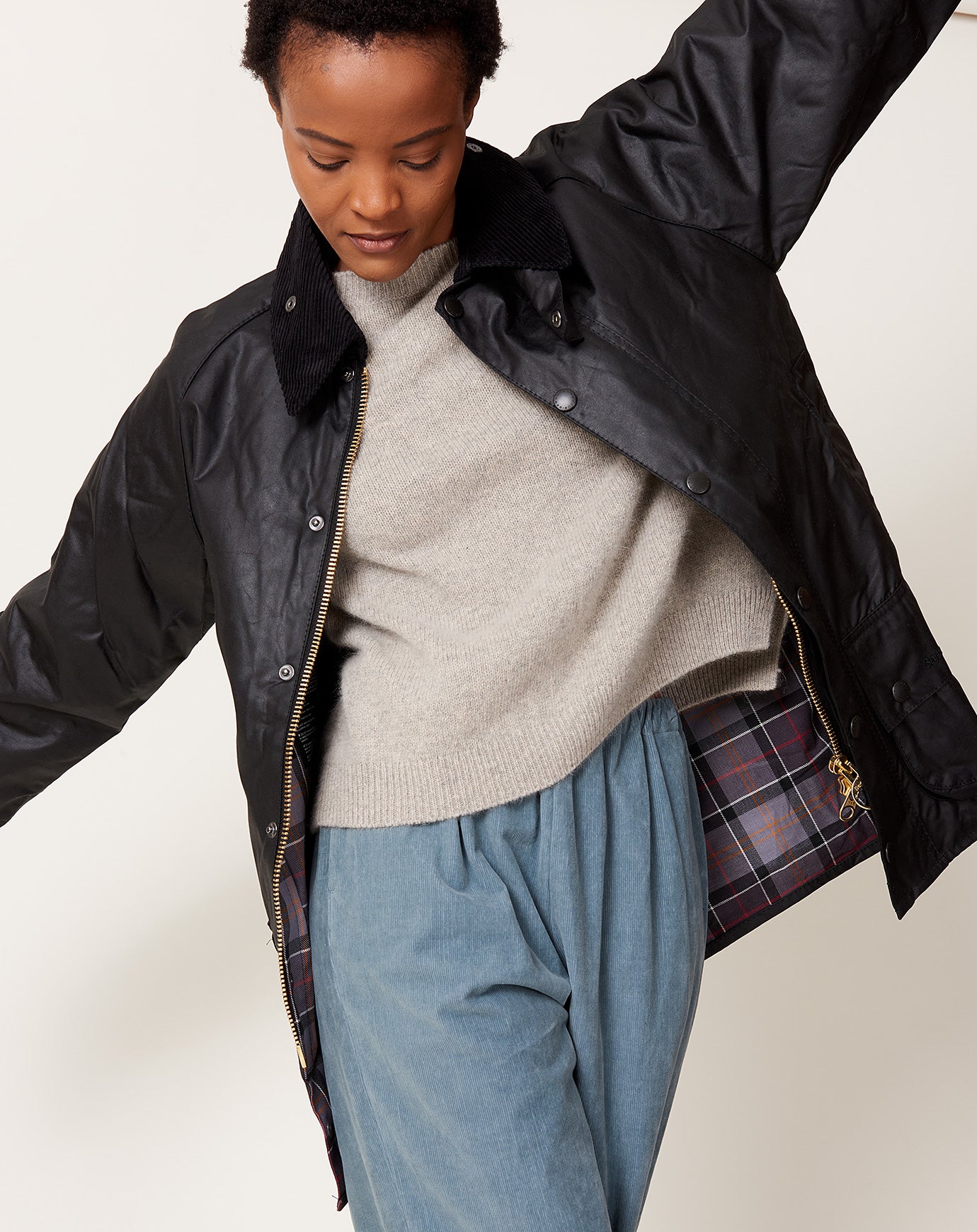 Beaufort Wax Jacket in Black | Barbour | Covet + Lou | Covet + Lou