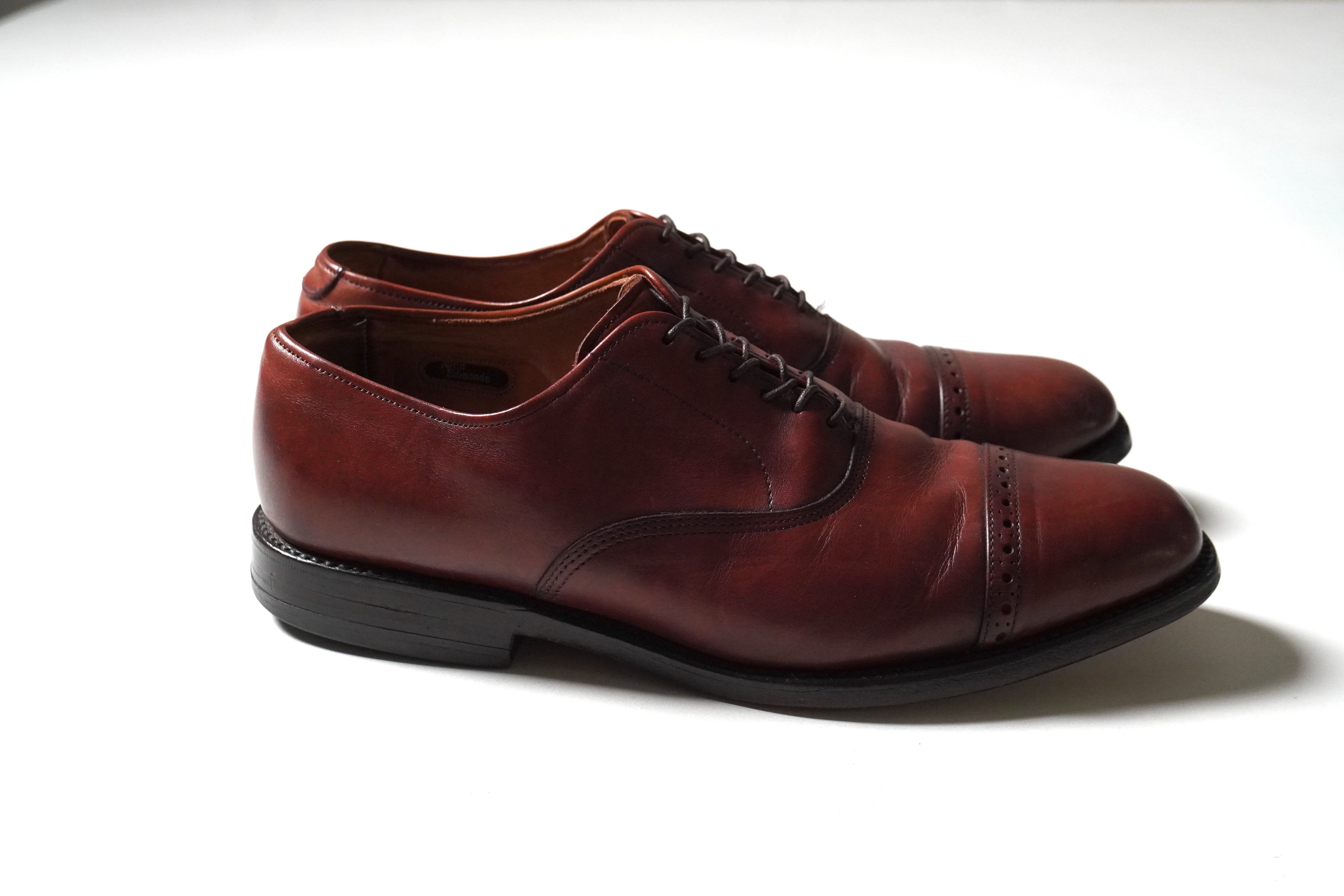 Allen Edmonds パンチドキャップトゥシューズ「Byron」【5営業日以内