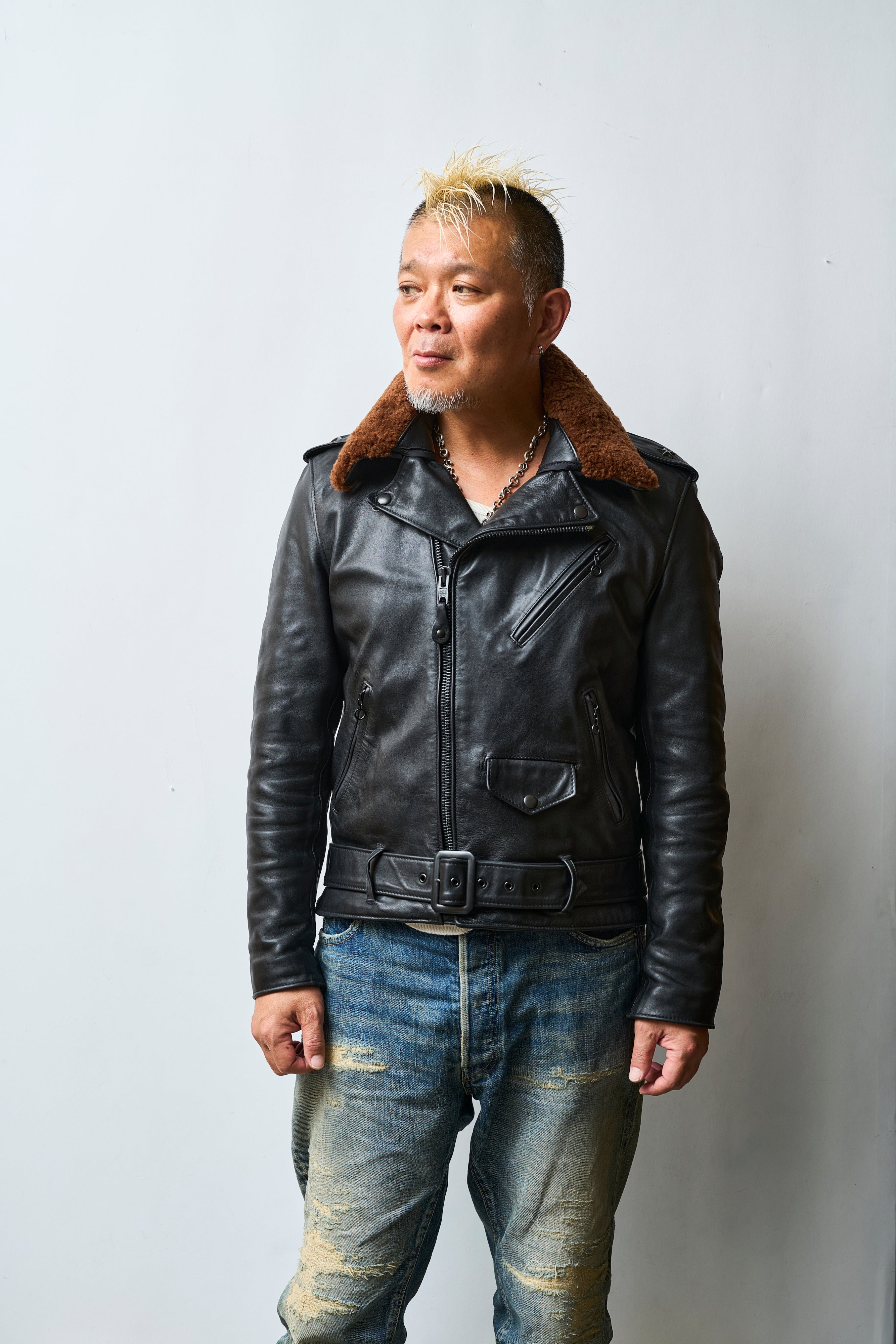 Lightning 30周年記念企画】Schott × モヒカン小川 ワンスター専用