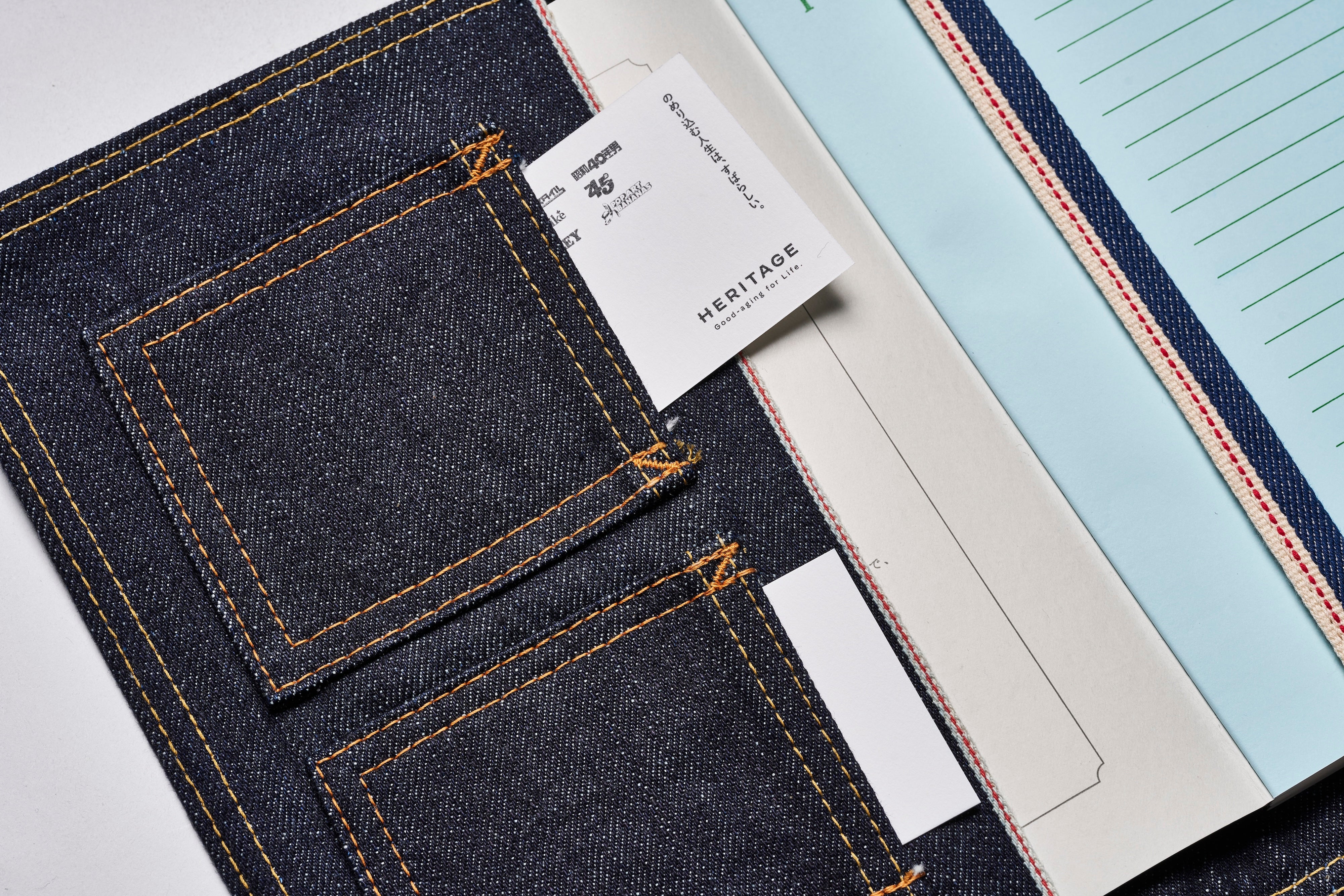 YAMANE INDUSTRIES × LightningセルビッジデニムノートカバーA5
