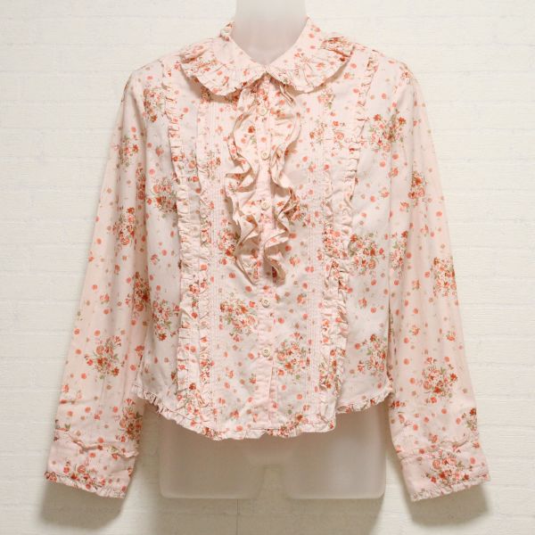 ピンク薔薇柄ブラウス - ピンクハウス通販｜リサイクルブティックClub