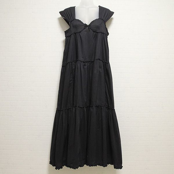 黒ピコフリルキャミワンピース - ピンクハウス通販｜リサイクル