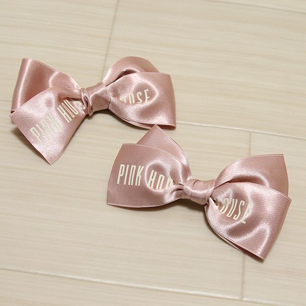 ピンクロゴ入りサテンリボンブローチ2個セット - ピンクハウス通販