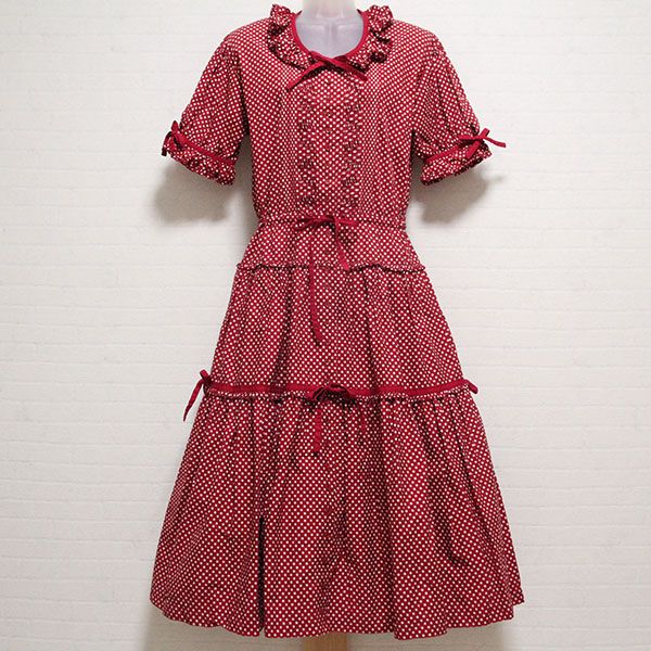 赤水玉リボンワンピース - ピンクハウス通販｜リサイクルブティック