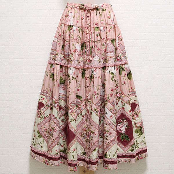 ピンクレネアラローズパッチワークスカート - ピンクハウス通販