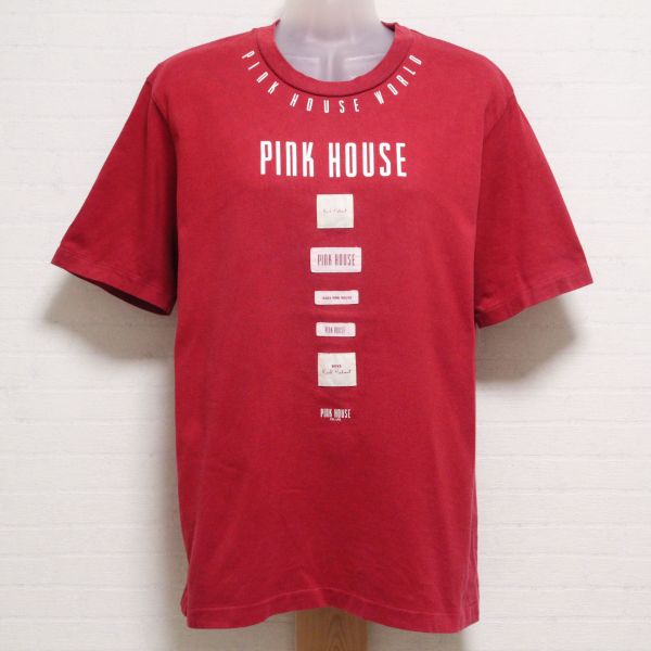 赤ロゴネームTシャツ【L】 - ピンクハウス通販｜リサイクルブティック