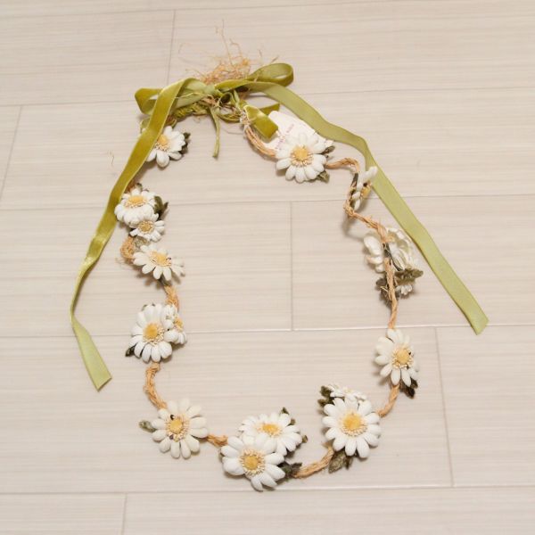 ワンダフルワールド雛菊とすみれコサージュベルト