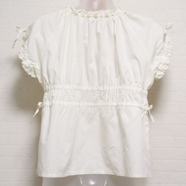 生成ロゴ刺繍入りピコフリルブラウス - ピンクハウス通販｜リサイクル