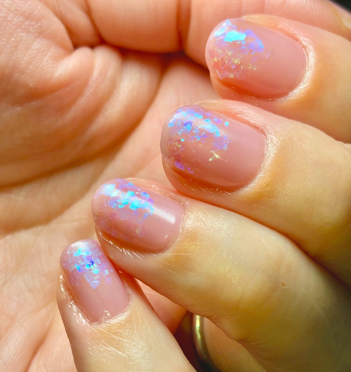 ハンド/シンプル/ホログラム/マニキュア/セルフネイル - しおこんぶの