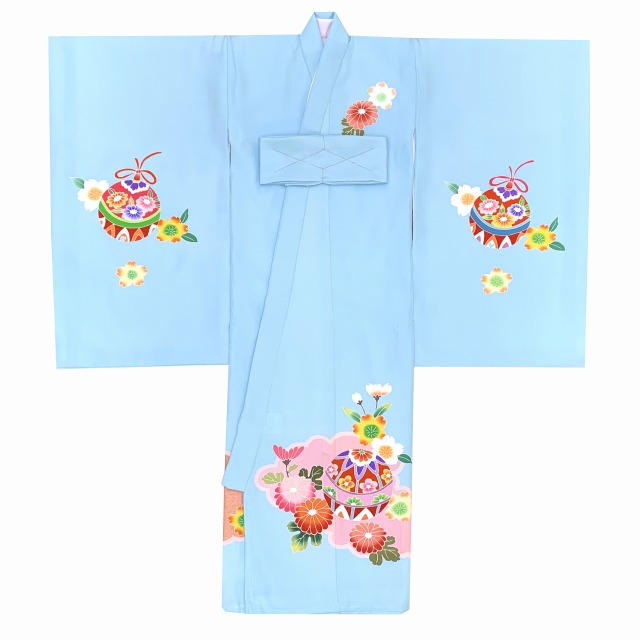 お宮参り 着物 女の子 日本製 手描き 金駒刺繍 高級 赤ちゃんのお祝い