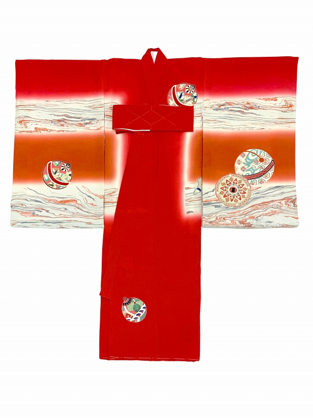 ≪ちょっと訳あり≫ お宮参り 女の子 着物 友禅 正絹 赤ちゃんのお祝い