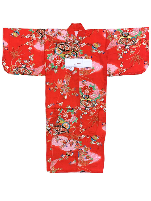 女の子 でんちセット ウール 日本製 赤ちゃんの着物 ちゃんちゃんこ