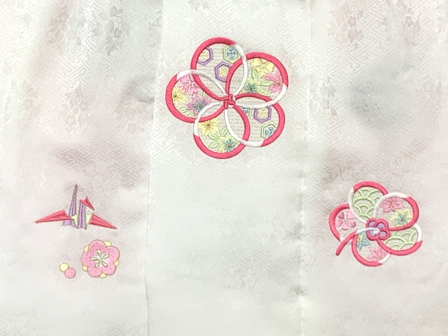 七五三 3歳 着物 セット 女の子 被布セット 正絹 本絞り 刺繍柄の被布