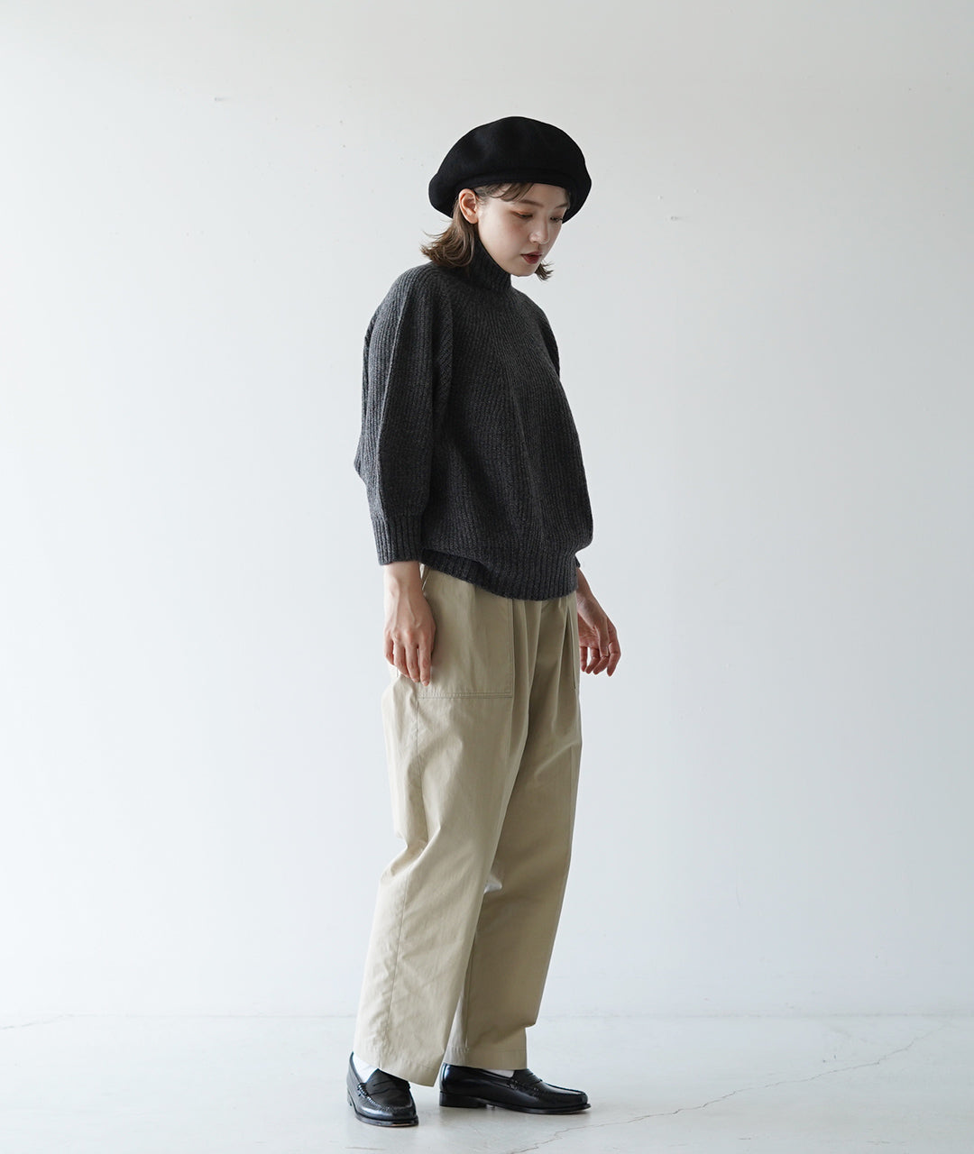 COMESANDGOES カムズアンドゴーズ ウール ビッグ ベレー WOOL BIG