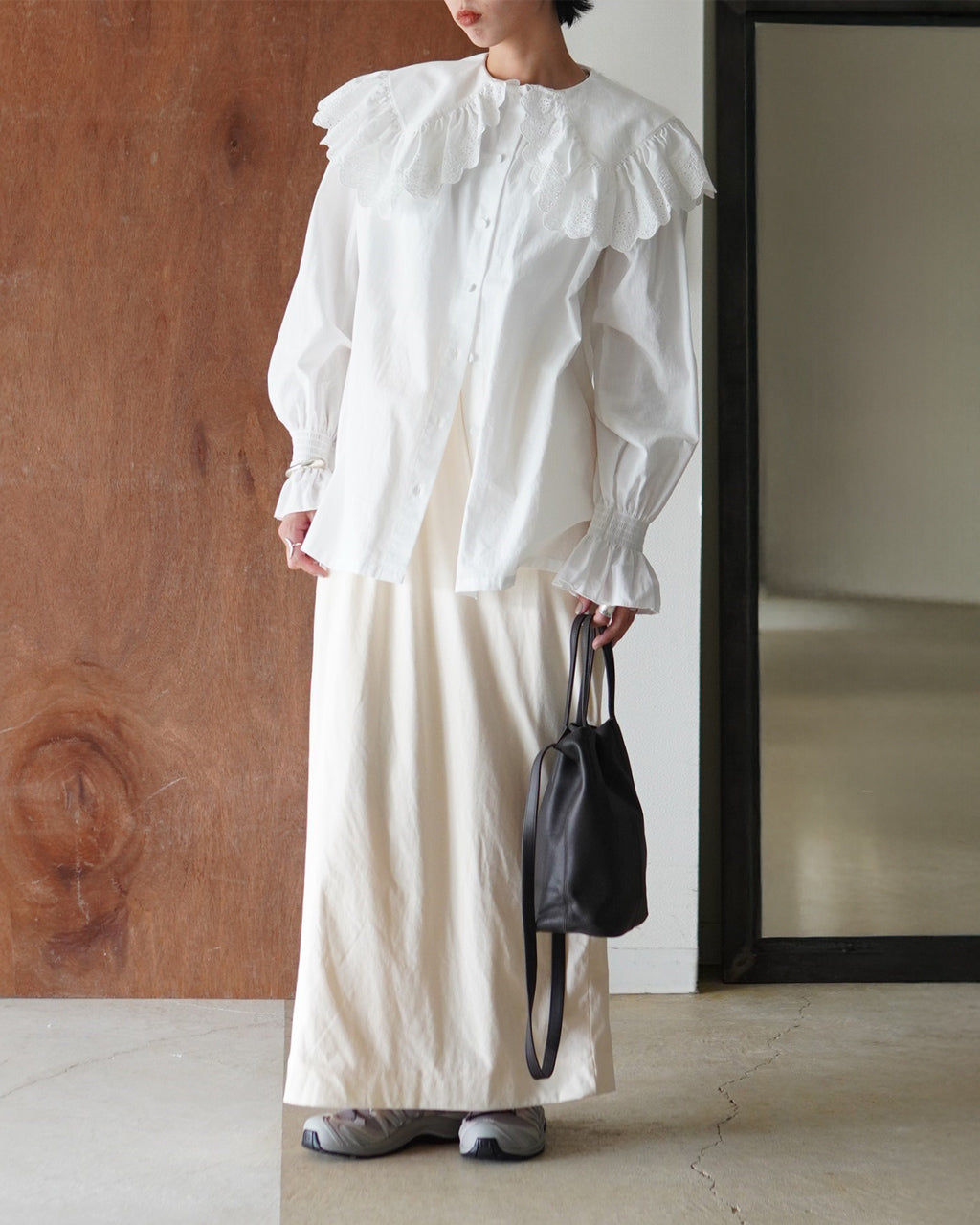 シンゾーン THE SHINZONE レースカラーブラウス レディース LACE