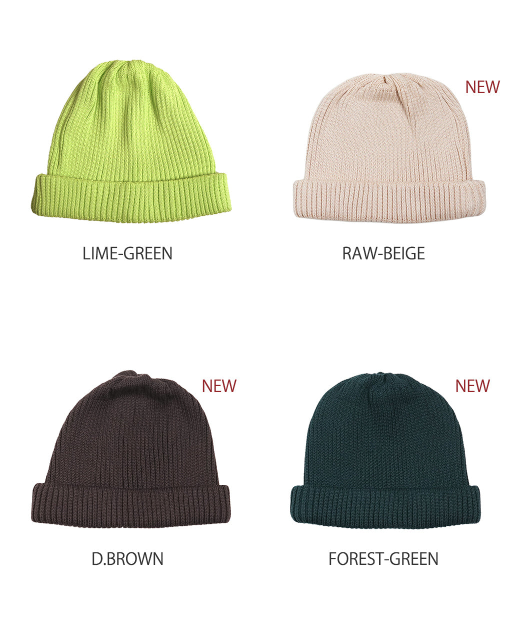 ロトト ROTOTO コットン ロールアップ ビーニー COTTON ROLL UP BEANIE