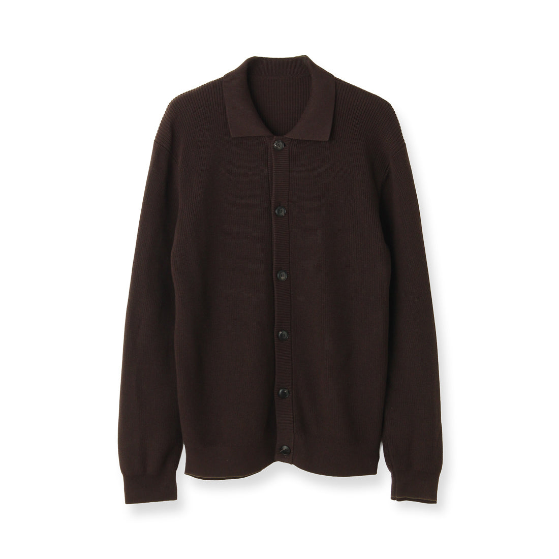 スビンプラチナム ミドルゲージニットカーディガン ブラック