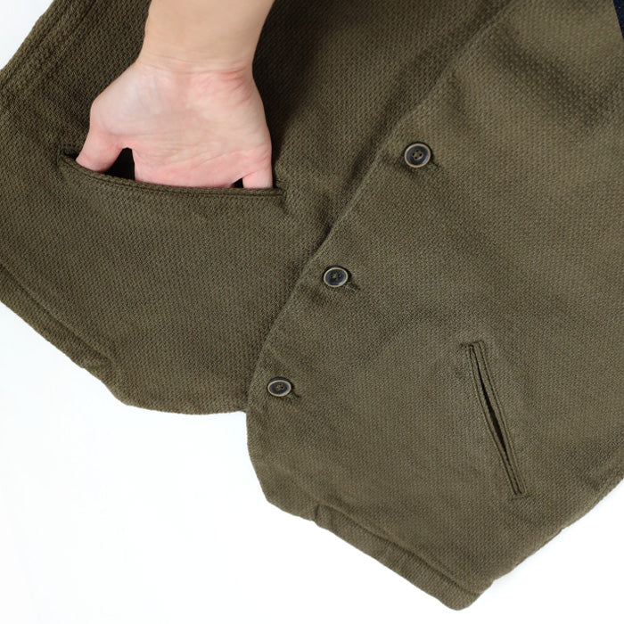 graphzero(グラフゼロ) アビエーターワークベスト カーキ メンズ