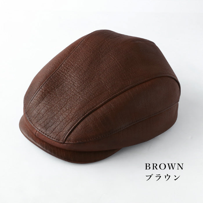 3色】 革工房PARLEY（パーリィー） ハンチングハット ディアスキン 鹿