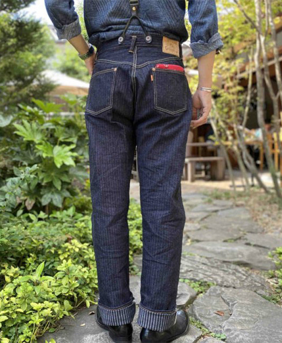 graphzero（グラフゼロ）16ozヒッコリー ルーズストレートジーンズ