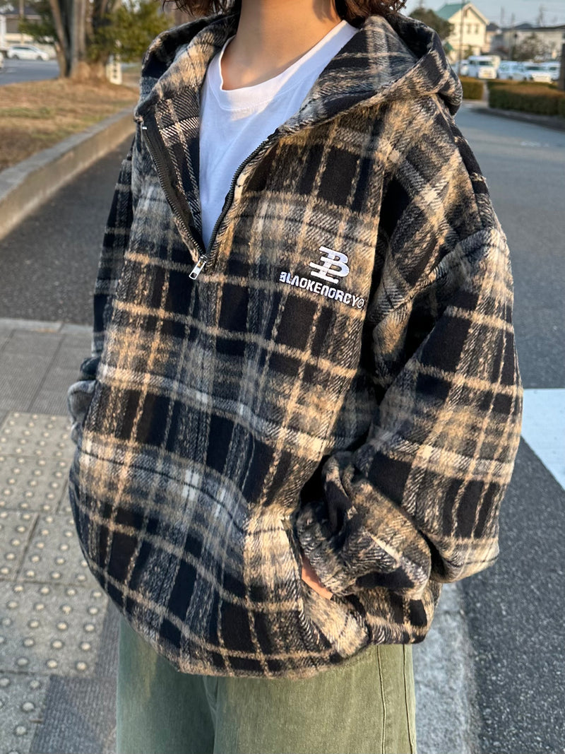 チェックハーフジップフーディー DPB70021 – CRAMMY