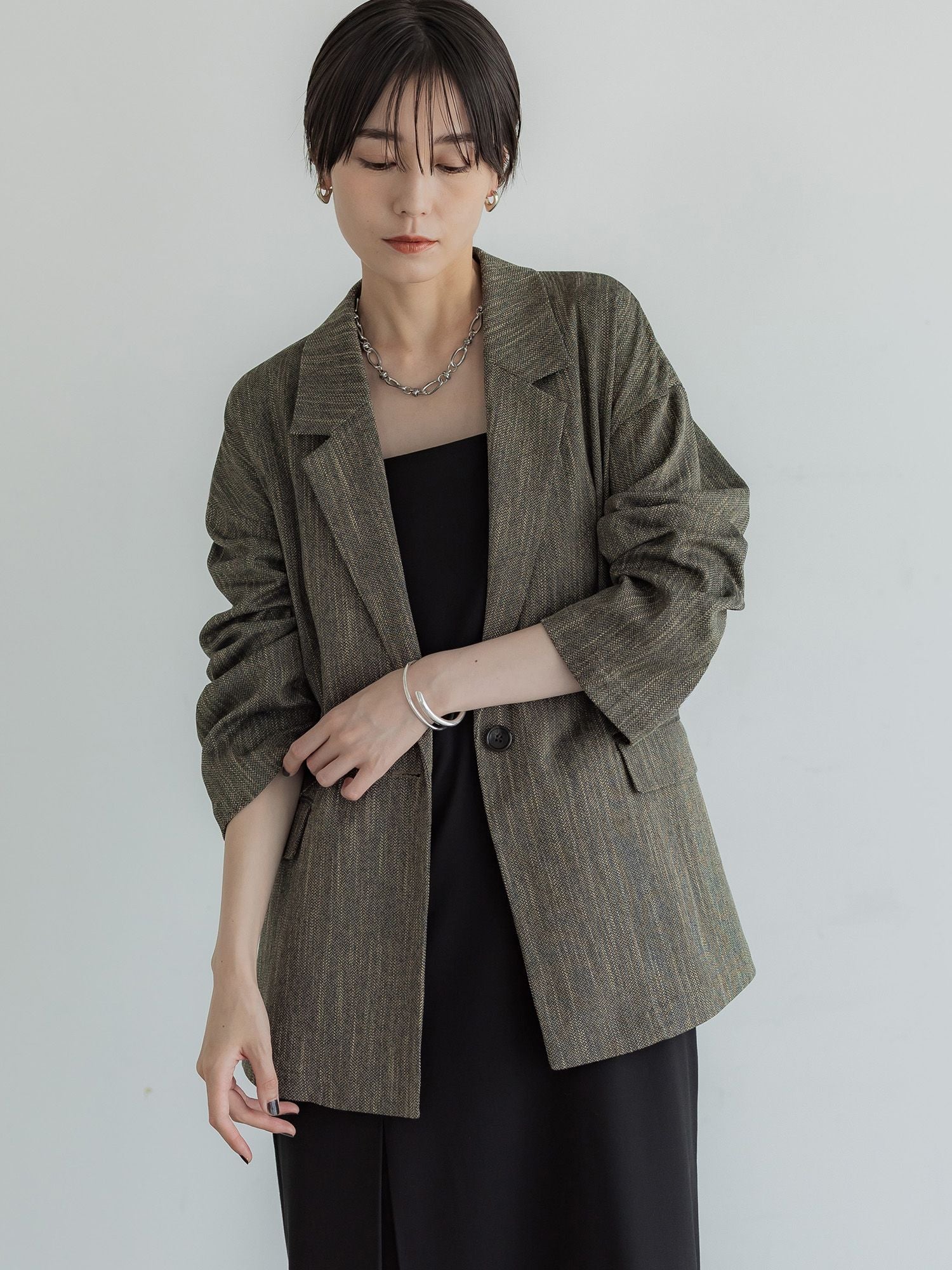 crewre online store / ツイーディヘリンボンジャケット