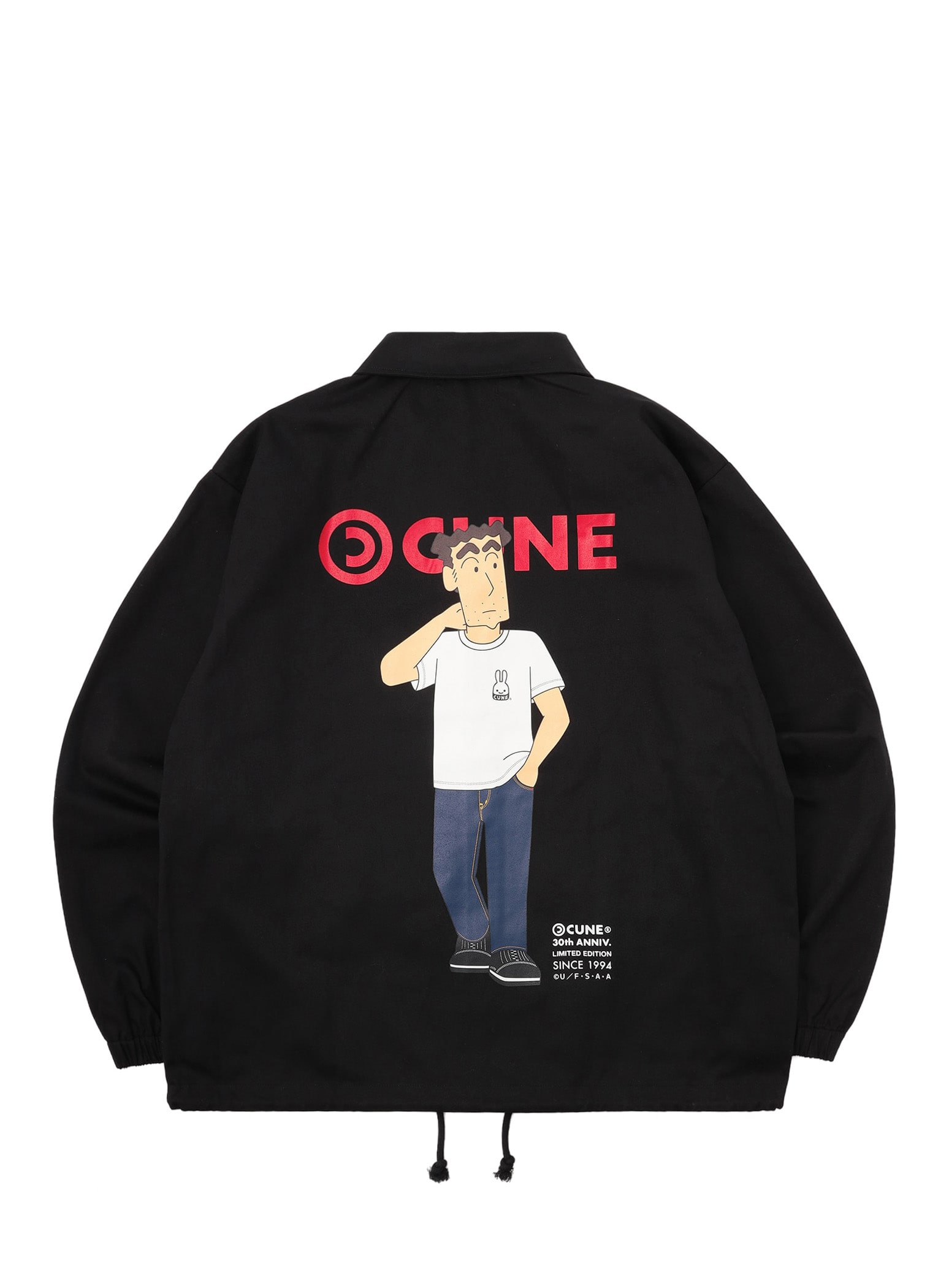 30th ANNIV ツイルコーチジャケット 野原ひろし｜ウサギがいる｜CUNE