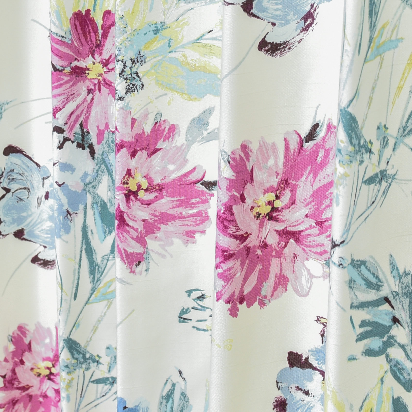 ローラアシュレイ 洗える 防炎 花柄 ドレープ カーテン 0000001013