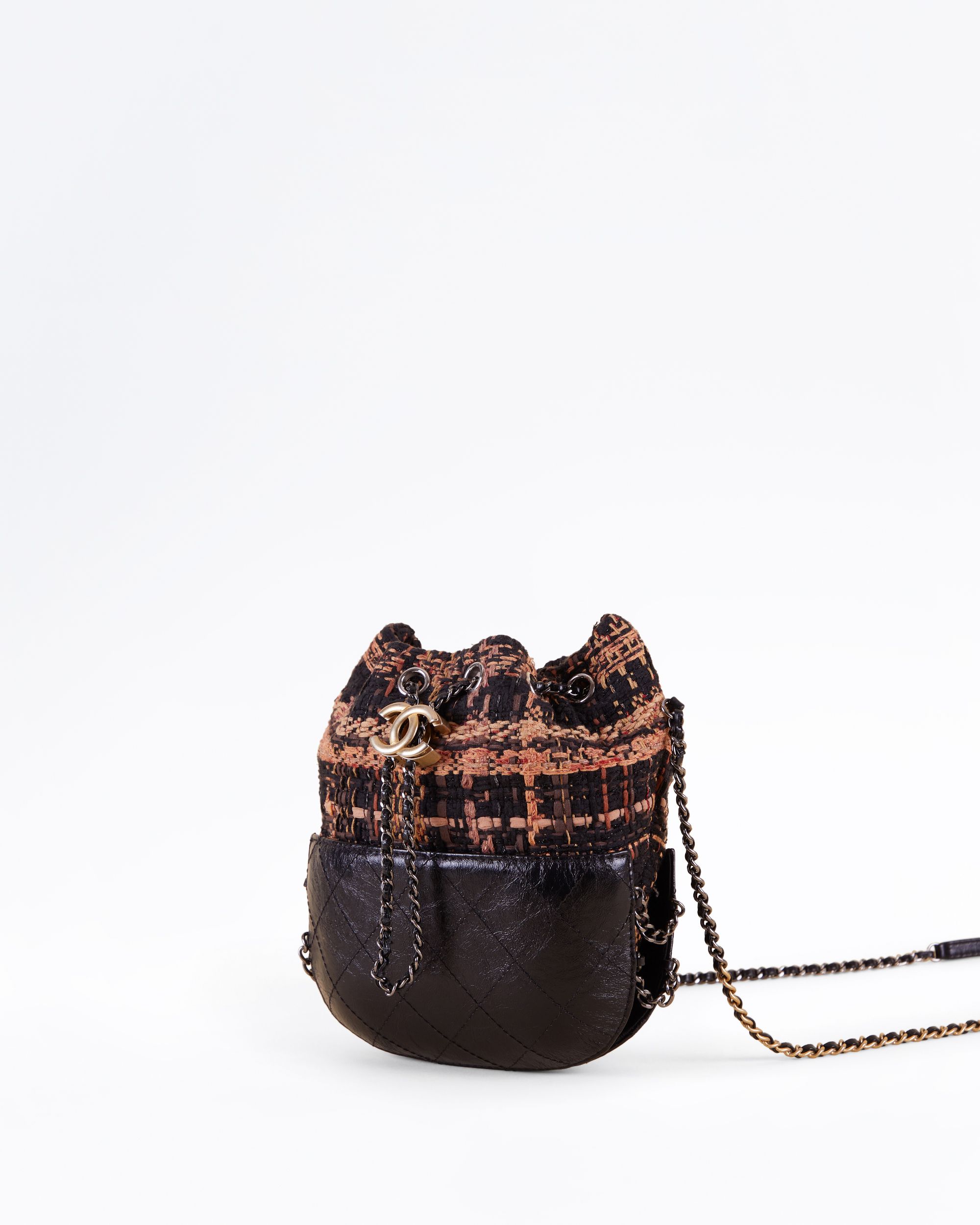 Chanel Tweed Gabrielle Drawstring Purse | Vivrelle