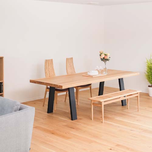 飛騨家具 nissin 日進木工 Grand グランドテーブル 木製脚 国産家具