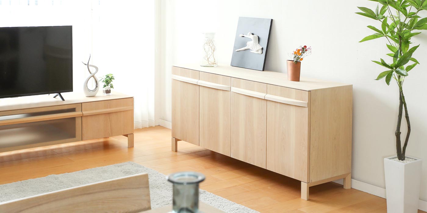 旭川家具 WOOD WORK ウッドワーク SORIDOME ソリドメ キャビネット