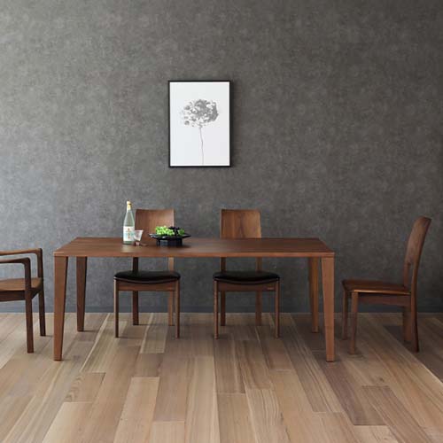 飛騨家具 shirakawa シラカワ プラッツテーブル 四角形 テーパー脚