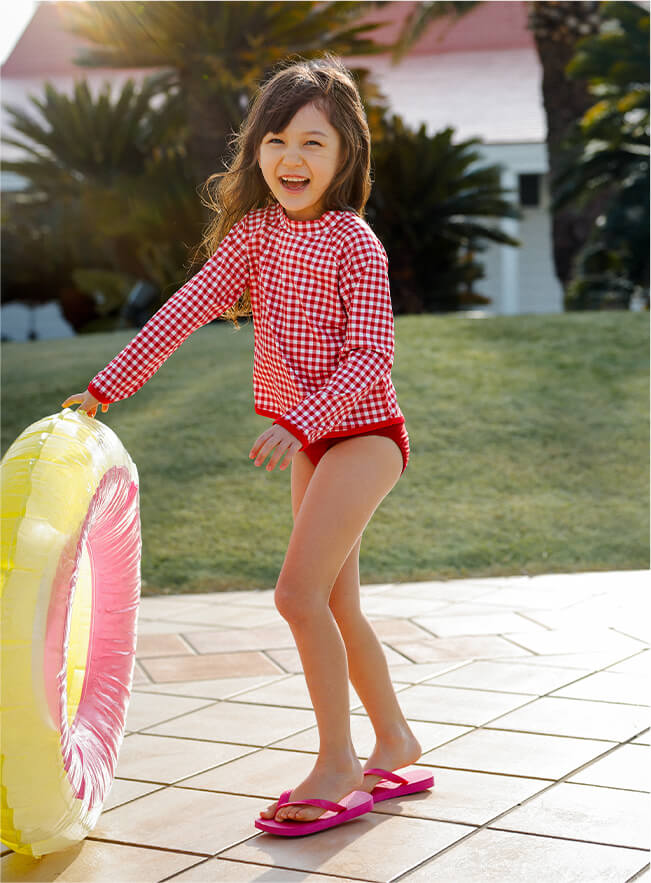 東原亜希 FORME 2024 フォルム キッズモックネック ラッシュガード