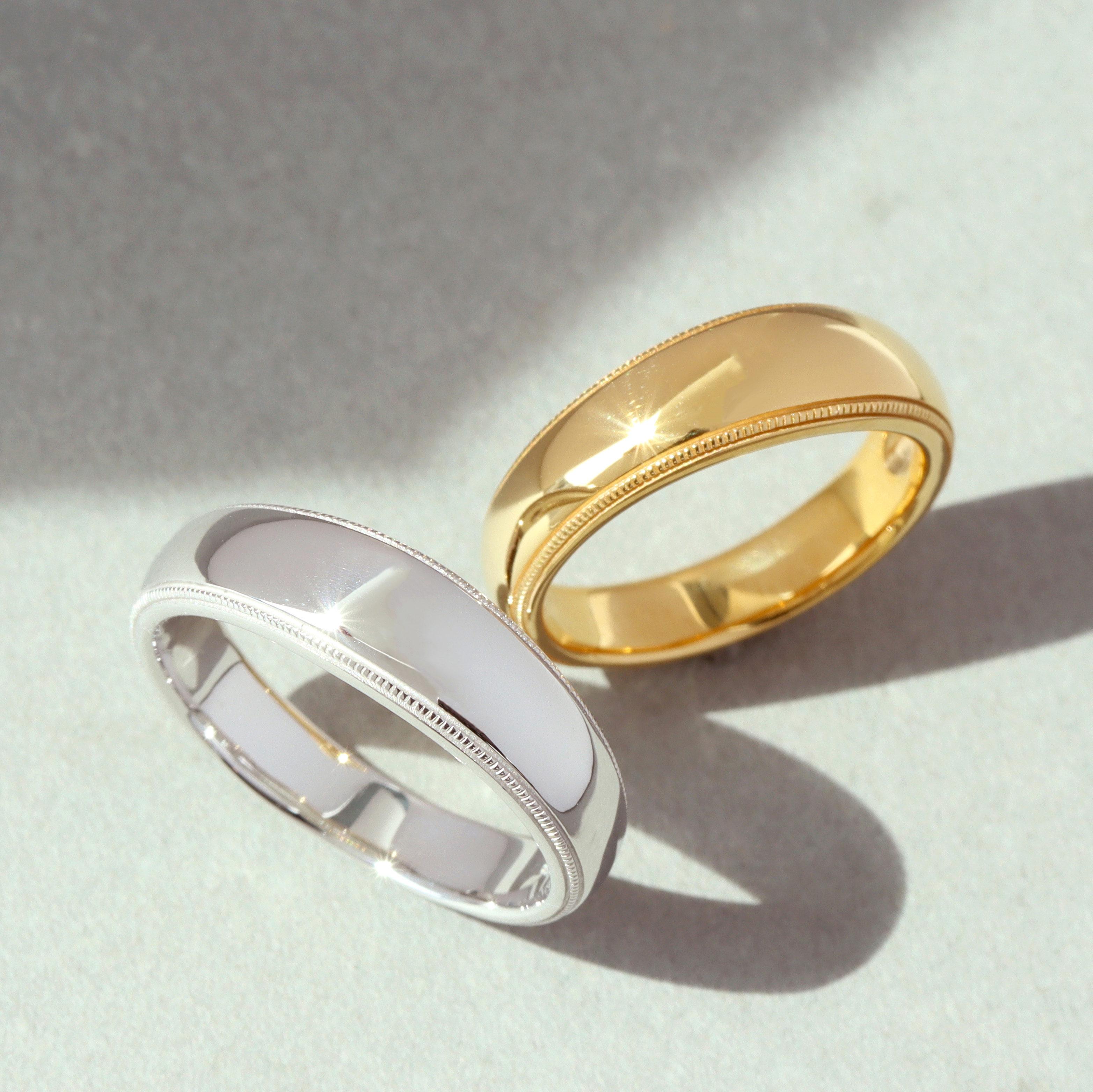 シルバー925/K18コーティング リング・トパネール