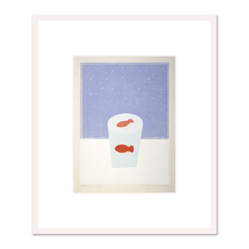 山中現 街の灯 木版画 山中現 街の灯 木版画 山中現 街の灯 木版画