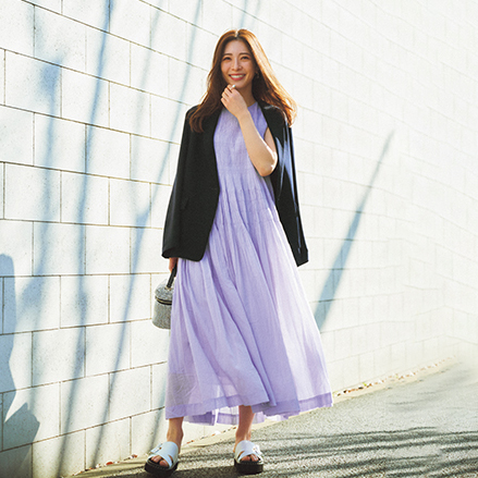 ne Quittez pas]コットンボイルシャーリングワンピース | KOBUNSHA