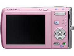 ペンタックス、5倍ズームレンズ搭載の「Optio M50」など