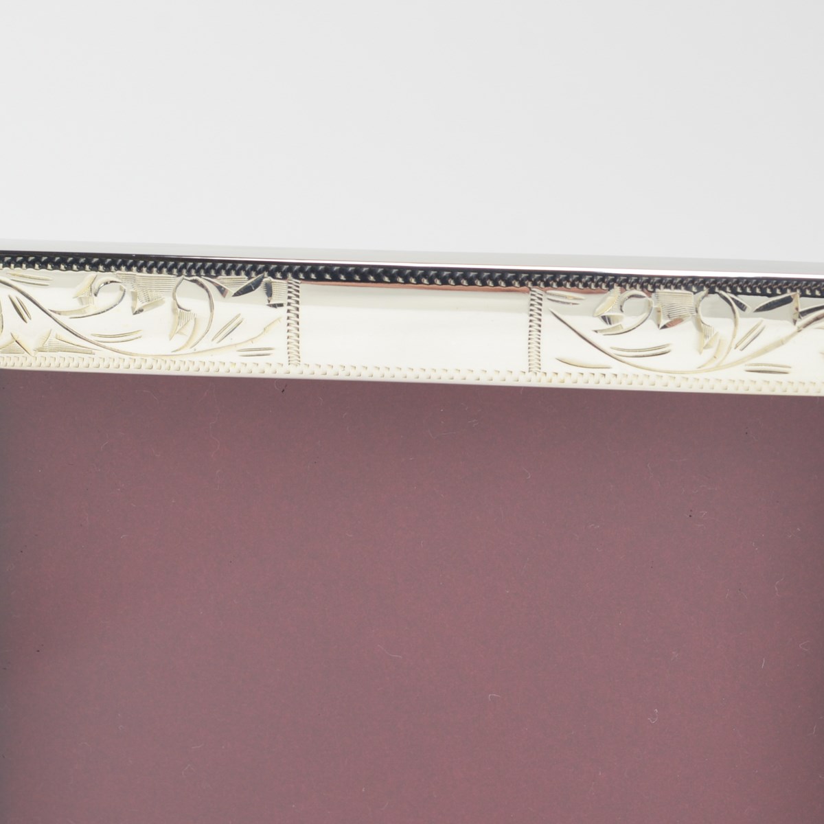 送料無料】 銀製 写真立 洋彫ダブル D 5.5インチ / 写真立て フォト