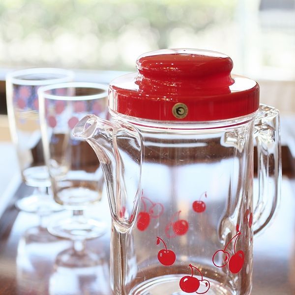 Murano ムラノ 金彩 蓋付き 水色 レース 水差し ピッチャー Murano