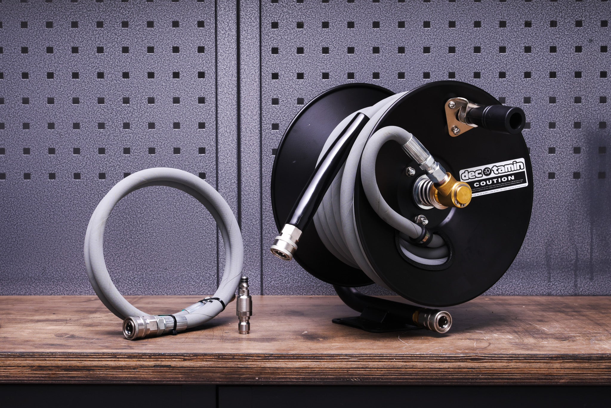 HEAVY DUTYグレーホース スチールドラムリールキット 15m ケルヒャー