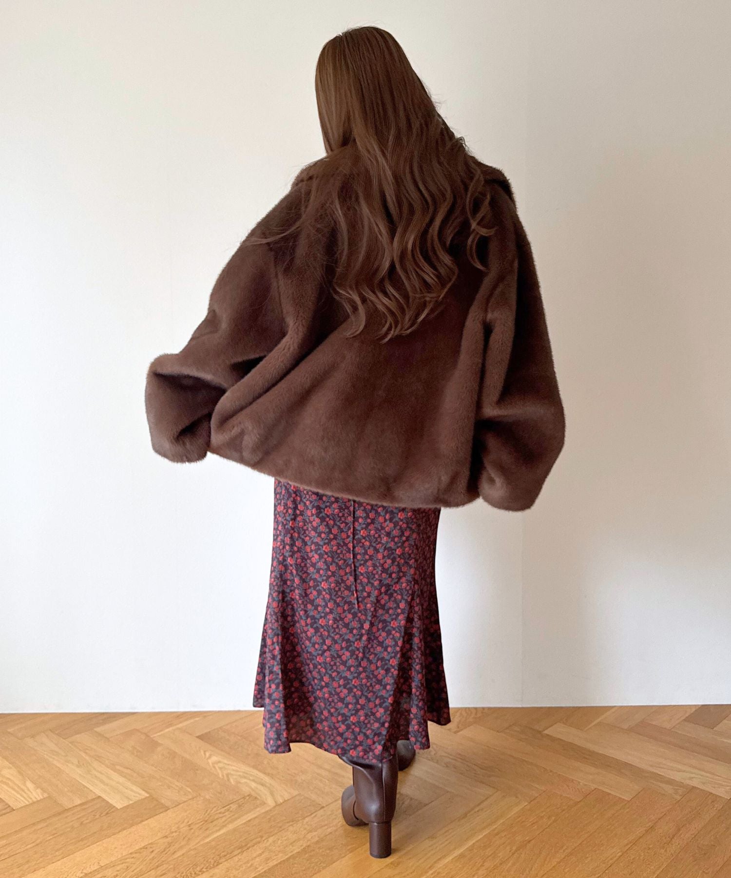 Variation ステンカラーエコファーコート