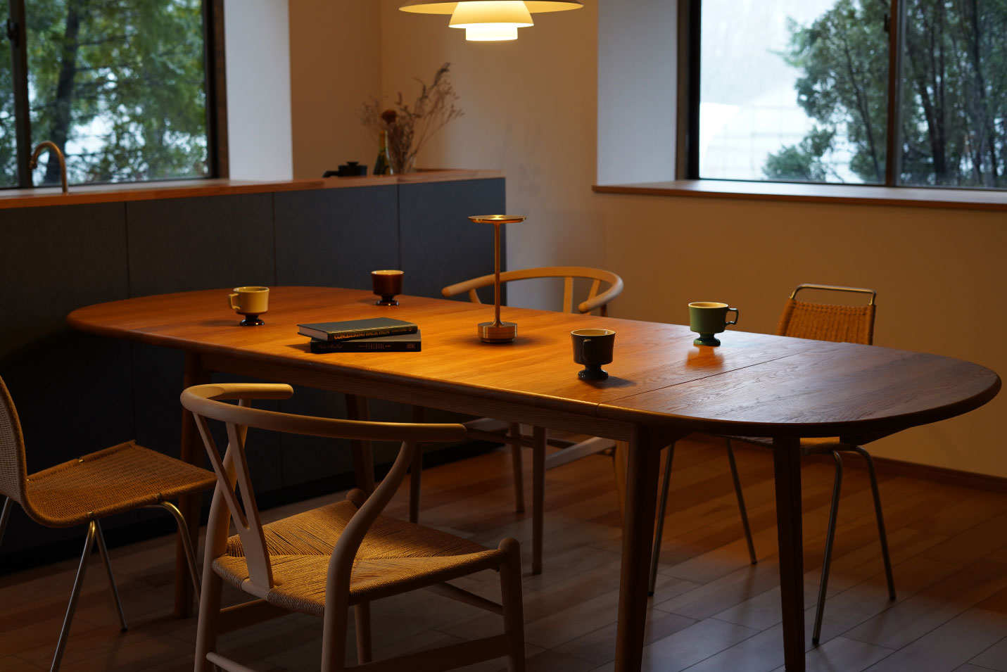 CH006 ダイニングテーブル 236x90 オーク オイルフィニッシュ CARL