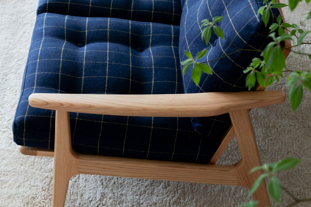 マルニ60 フレームチェア 1シーター（背・座クッション） ファブリック