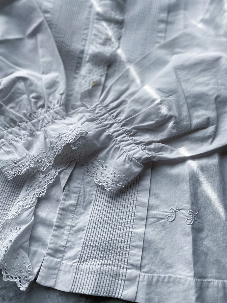 フランスアンティークブラウス2